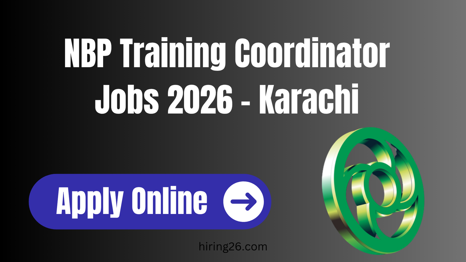 NBP Training Coordinator Jobs 2026 – Karachi