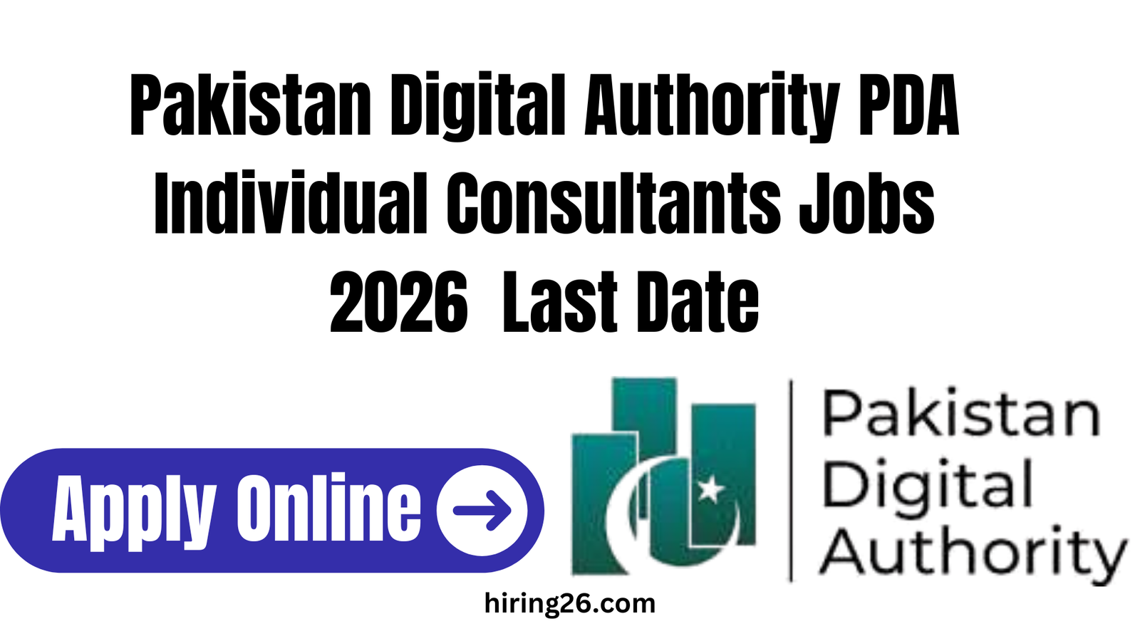 Pakistan Digital Authority PDA Individual Consultants Jobs 2026 – Eligibility, Apply Online & Last Date