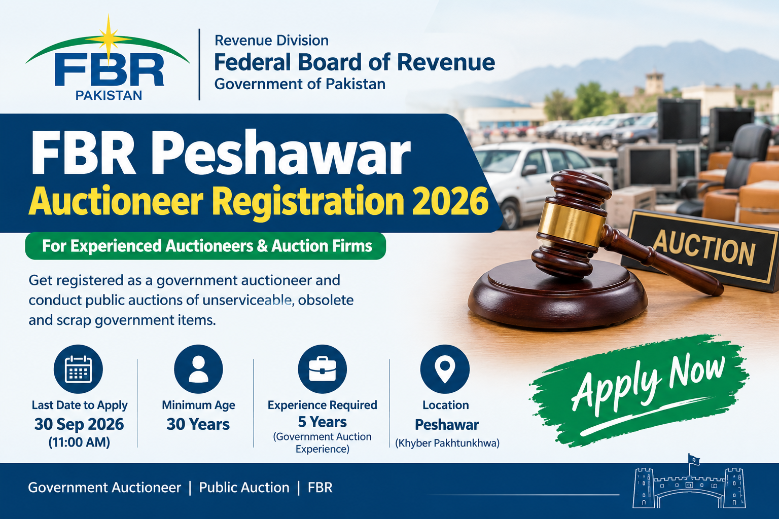 Latest FBR Jobs 2026 online apply
