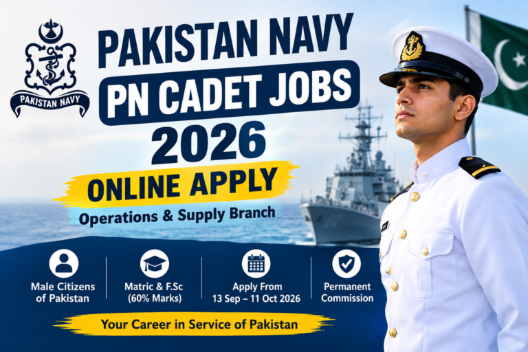 Pakistan Navy Jobs 2026 Online Apply