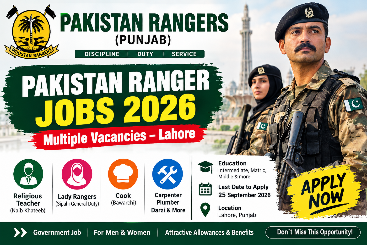 Pakistan Ranger Jobs 2026 – Pakistan Rangers Jobs 2026